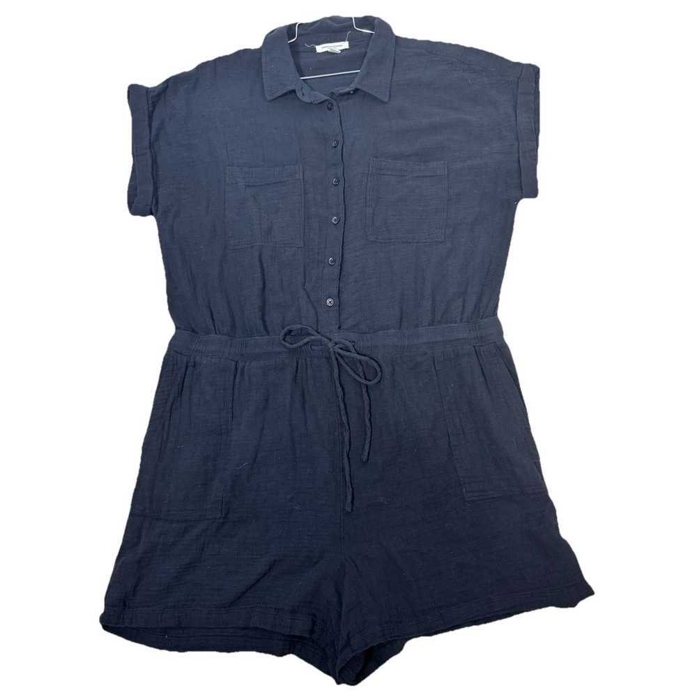 NWT Beach Lunch Lounge Black Gauze Romper Womens XXL Beach Coverup Vacation Pool - Picture 5 of 8